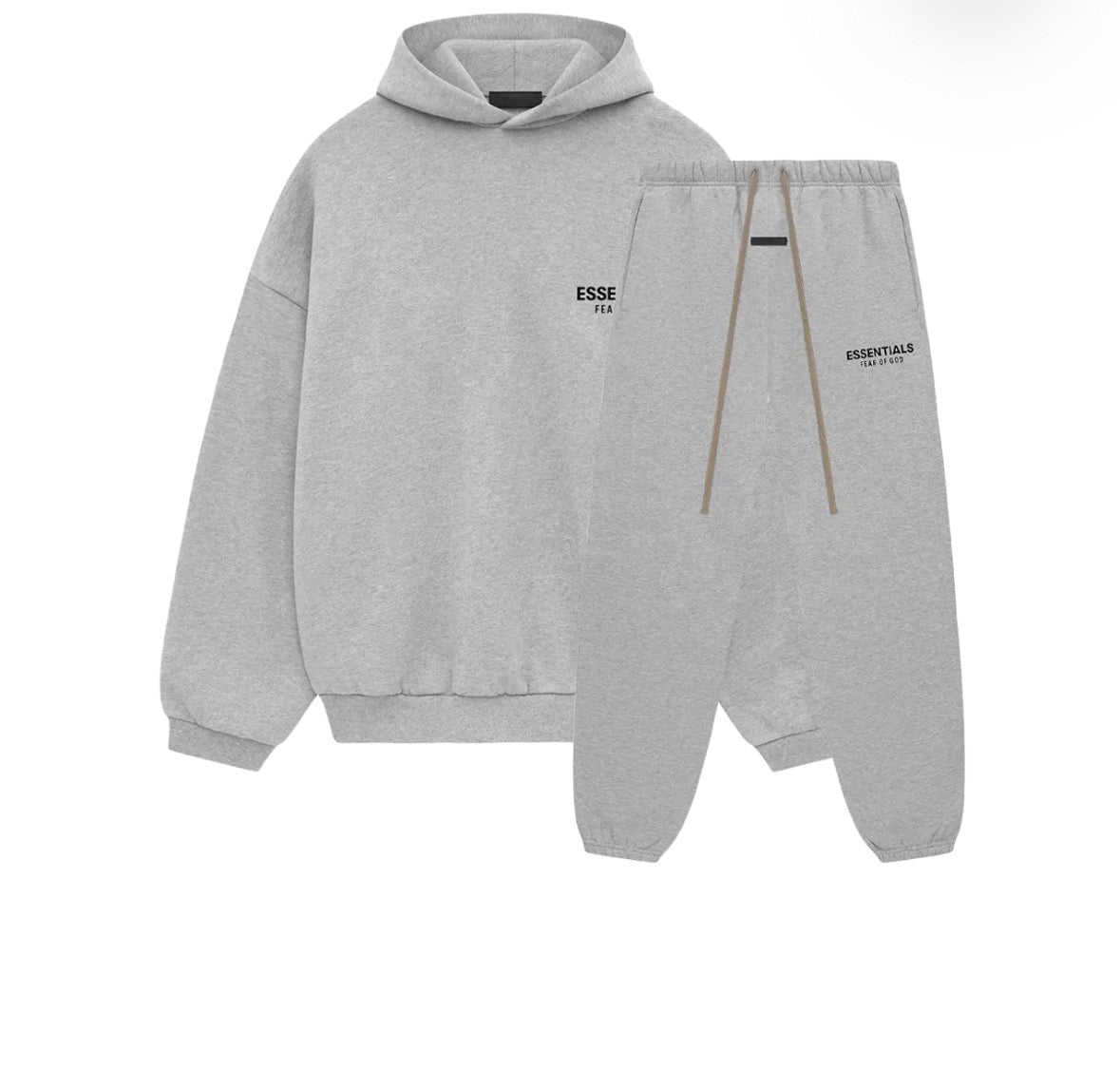 Fear of God Essentials Fleece Light Heather Grey Full Set